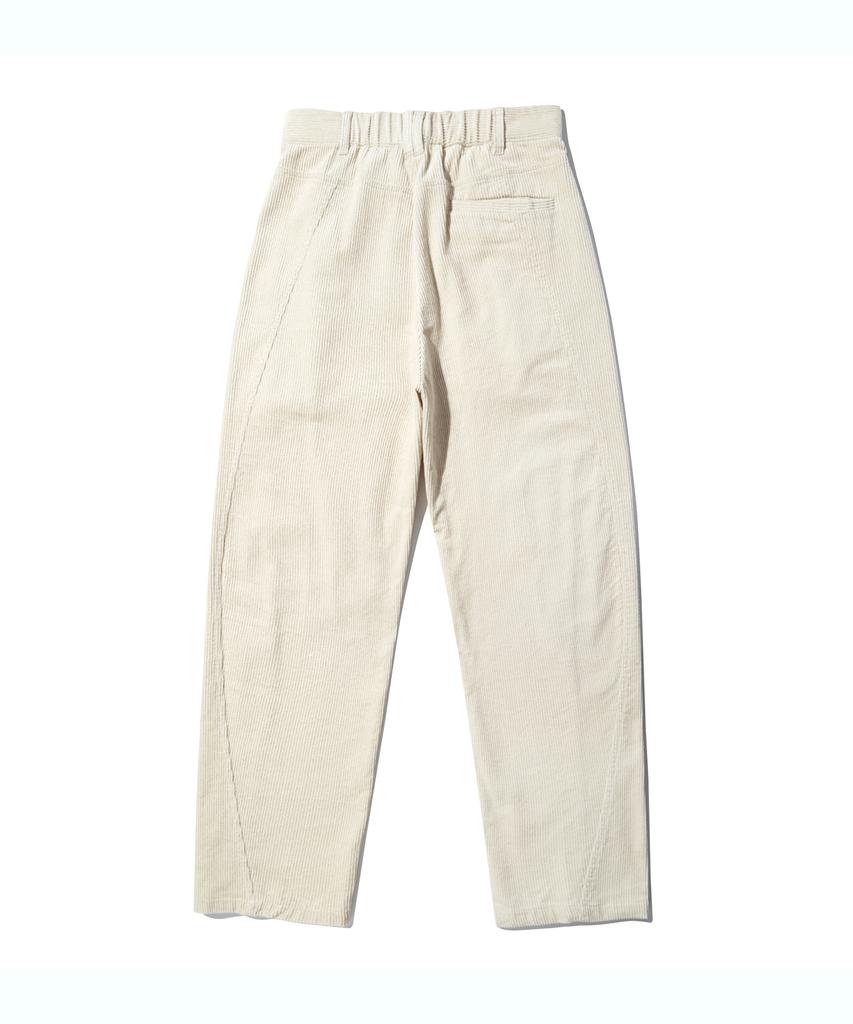 DTHIRTYONE Curved Corduroy Pants_Cream