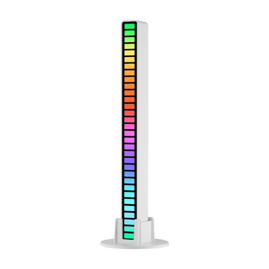 RGB лампа, музыкальный ритм, звукосниматель, несколько режимов, 5 скоростей, работа от батареи, настольная лампа управления звуком, окружающее освещение