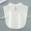 Women Fake Collar Blouse Sweater White Lapel Decor Detachable Collars For Women Black Lace False Collars Woman Lace Half Shirt