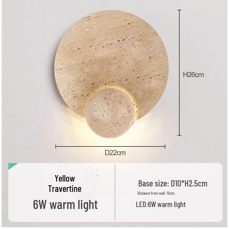 Настенный светильник Ваби-Саби в стиле середины века кремового цвета для спальни или гостиной