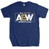 Мужская хлопковая футболка Летние топы Бренд All Elite AEW Wrestling Логотип AEW мужская футболка Больший размер Homme Черная футболка
