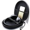 Black Hard Shell Carry Headphone Headset Earphone Case Bag Collector Pouch Box