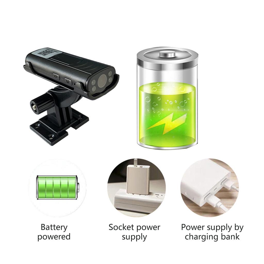 Беспроводная WiFi камера заднего вида со встроенным аккумулятором, водонепроницаемая IP54, ночное видение, с кронштейном, камера-помощник при движении задним ходом