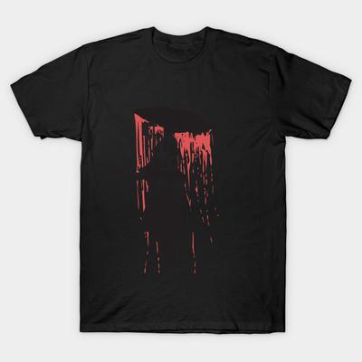 Мужчины Черная футболка с принтом Super Large TShirt дождь No-Cut Передача Бумаги Печати Хлопок футболка