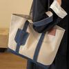 Canvas Large Bag Women's New Casual Shoulder Bag Large Capacity Class Commuter Bag Tote Bag