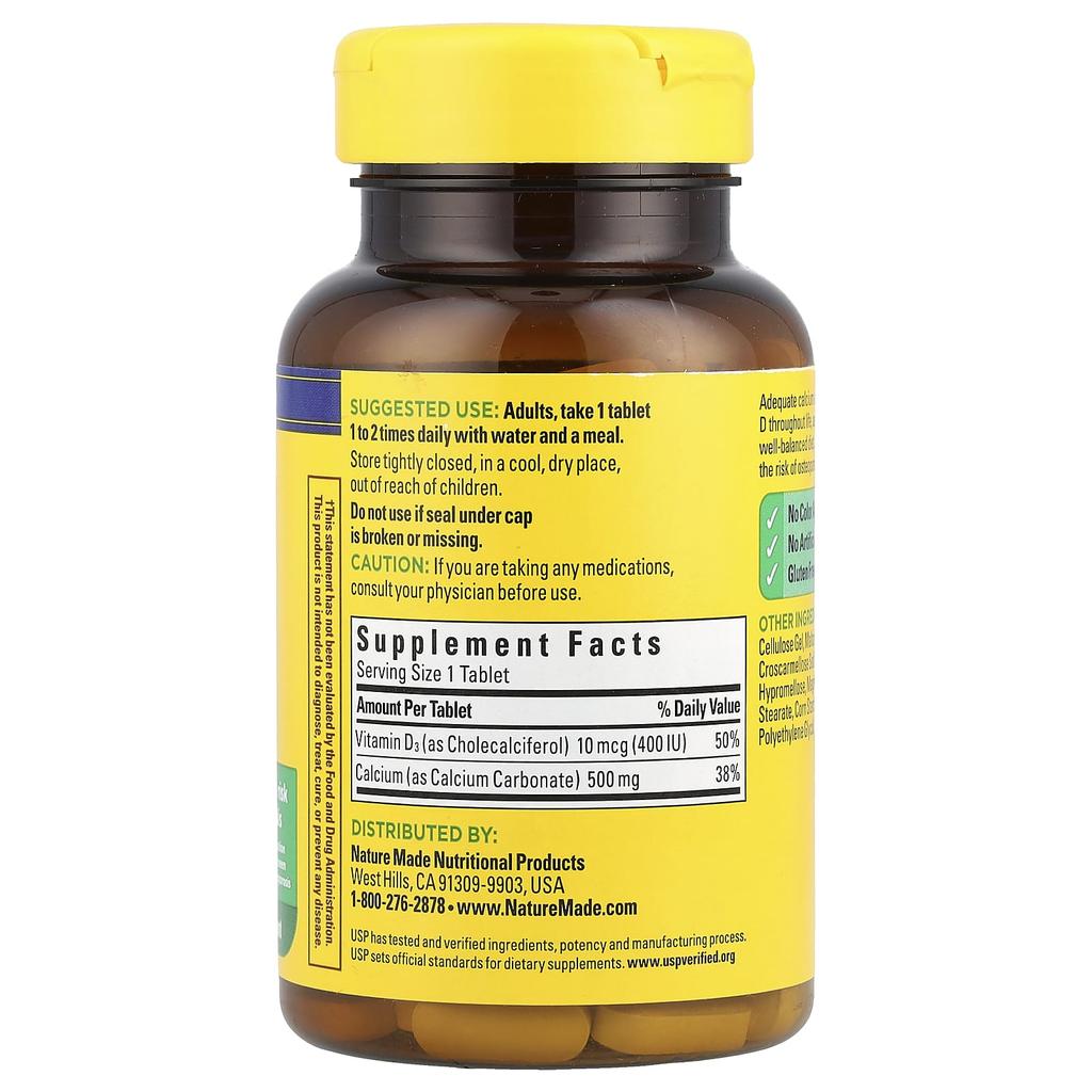 Содержит кальций и D3, 130 таблеток