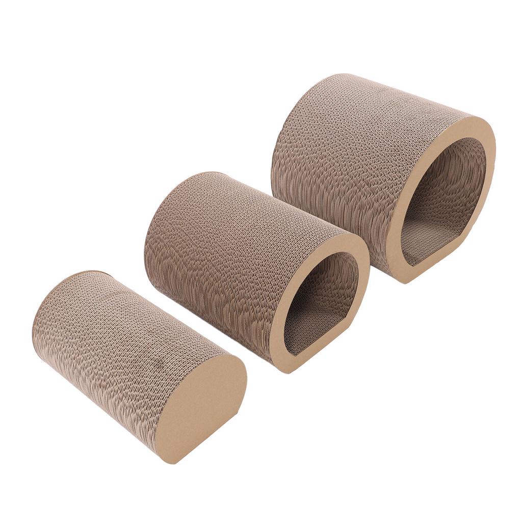 Когтеточка для кошек 3 в 1, картон, гофрированная бумага, многофункциональный туннель для царапания когтей, коврик для царапания для