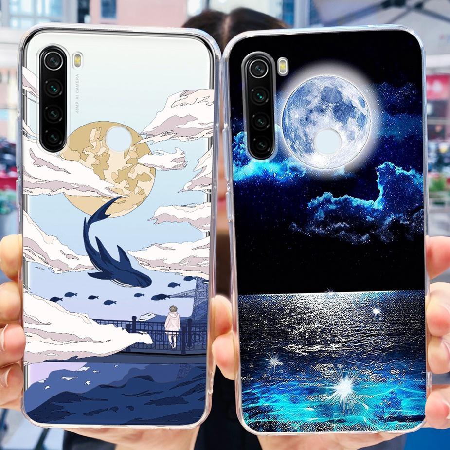 Чехол для Xiaomi Redmi Note 8 Чехол Note 8T Роскошный Расписной Чехол Прозрачный Силиконовый Чехол для Телефона Для Redmi Note 8 Pro Note8 Note8T Мягкий Чехол