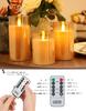 Светодиодная свеча AnnTec LED LED золотистого цвета, которая мерцает как настоящий теплый цвет без использования энергии, поставляется со специальным пультом дистанционного управления яркостью USB LED свеча, стекло,