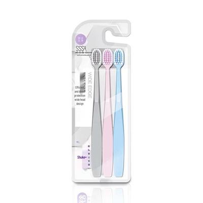 Зубная щетка Shuke с широкой головкой и мягкой щетиной (3-Pack)