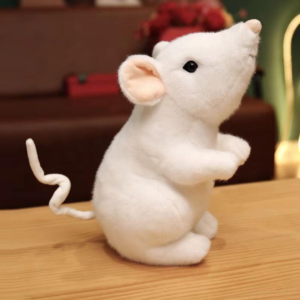 Lifelike Little Mouse Simulated Mouse Plush Doll 27CM Mouse Plush Toys Desktop Pets