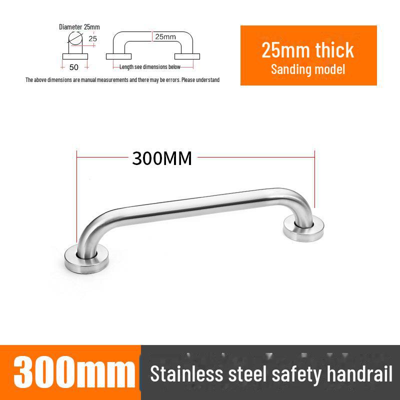 304 Stainless Steel Barrier-Free Bathroom Safety Handrail for Disabled and Elderly