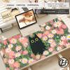 HYBXAXC Daisy Cute Cat Mouse Pad Computer Accessories Office Game Table Mats Rubber Anti-slip Keyboard Mousepad Desk Pad 40X90