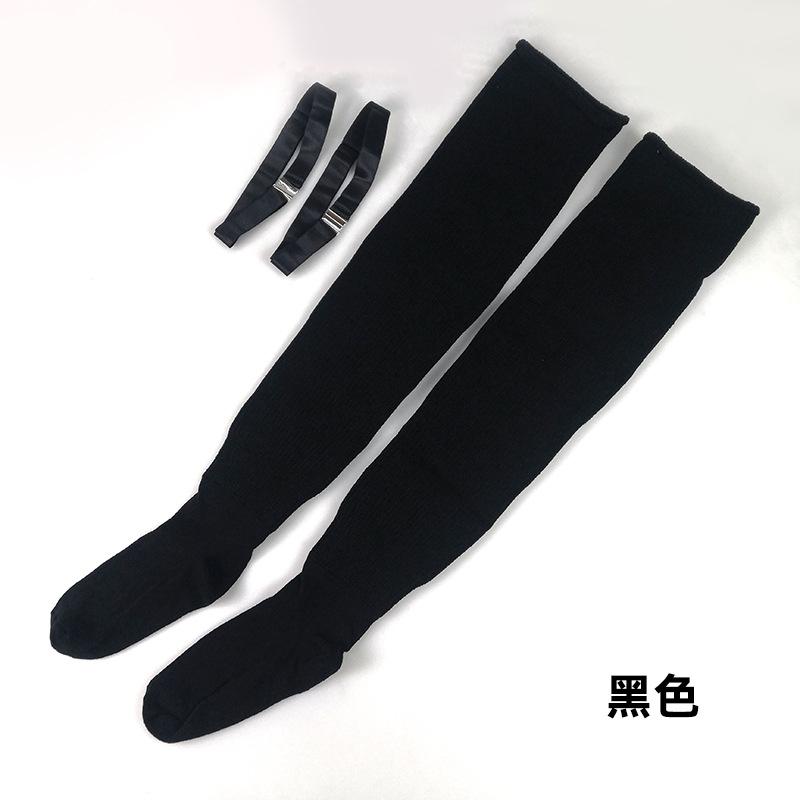 BH399 Women's Long Over Knee Thick Thigh High Socks Good Quality Breathable Casual Winter Season Jacquard Print Design Plus Size