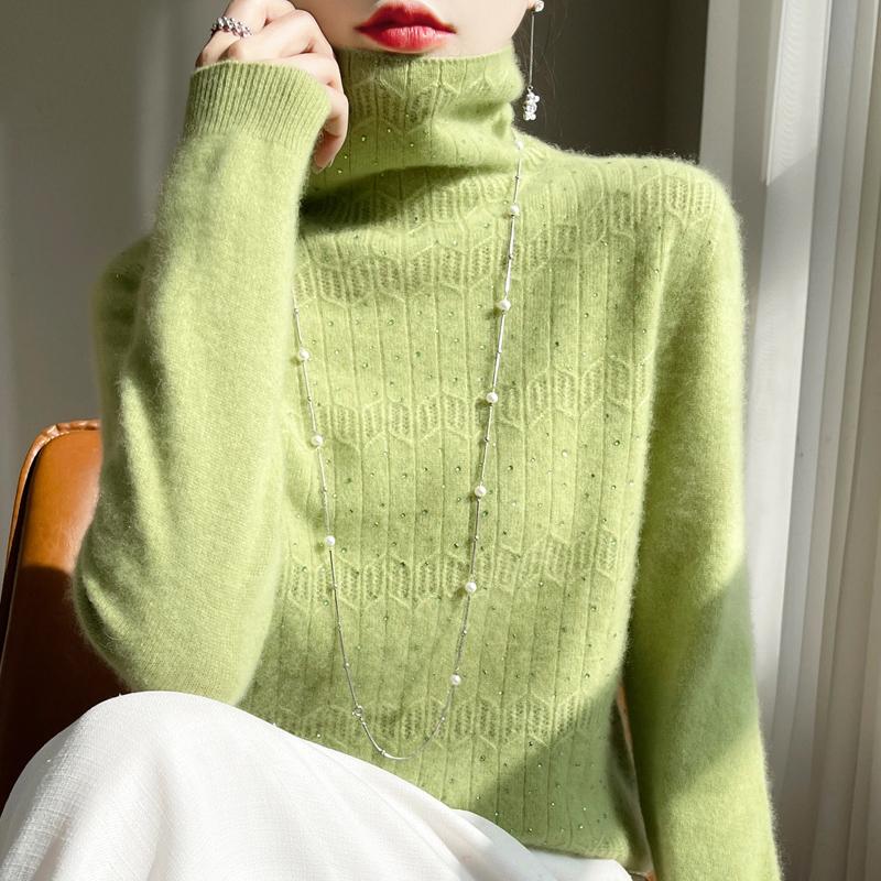 Женский свитер 100% шерсть MODERN NEW SAGA водолазка вязаный пуловер толстые зимние джемперы женские вязаные топы