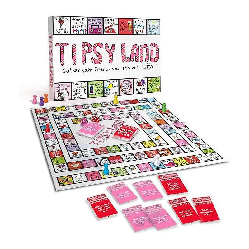 Настольная игра для вечеринок Tipsy Land Невероятно веселая игра для выпивки для друзей и праздников