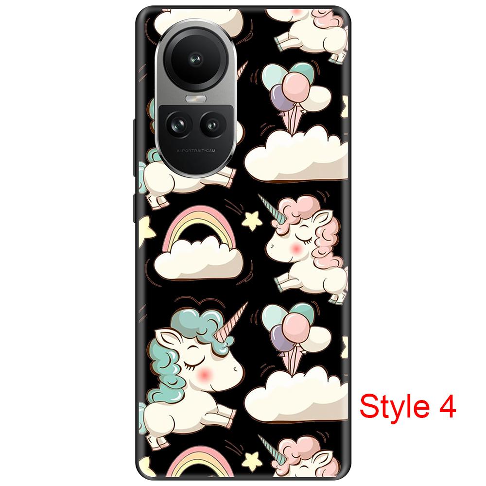 Чехол для Oppo Reno10 Pro 10, роскошный черный на OppoReno10, 6,67 дюйма, полная защита, противоударный силиконовый бампер, мягкий ТПУ