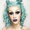 AIMEYA Synthetic Lace Front Wigs Silver Short Wave Wig for Women Brown Pink Blue Color Synthetic Lace Wig Cosplay Short Lace Wig