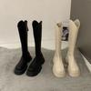 Tall Knight Boots But Knee Thick Legs Big Tube Circumference Long Boots 2025 New Autumn and Winter Long Boots Women's Thick Heel