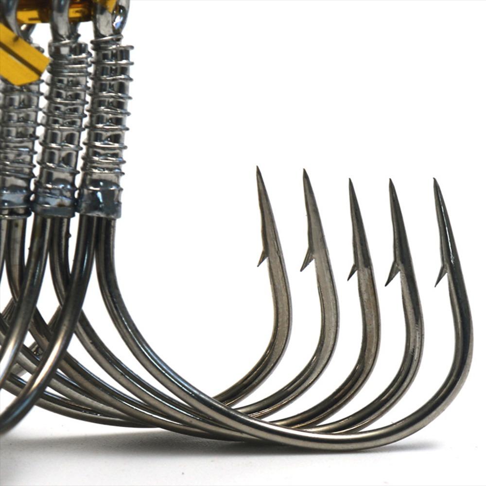 5 шт. Рыболовные снасти Тройные крючки Джиг Крючок из высокоуглеродистой стали новый Крючки с бородкой На открытом воздухе