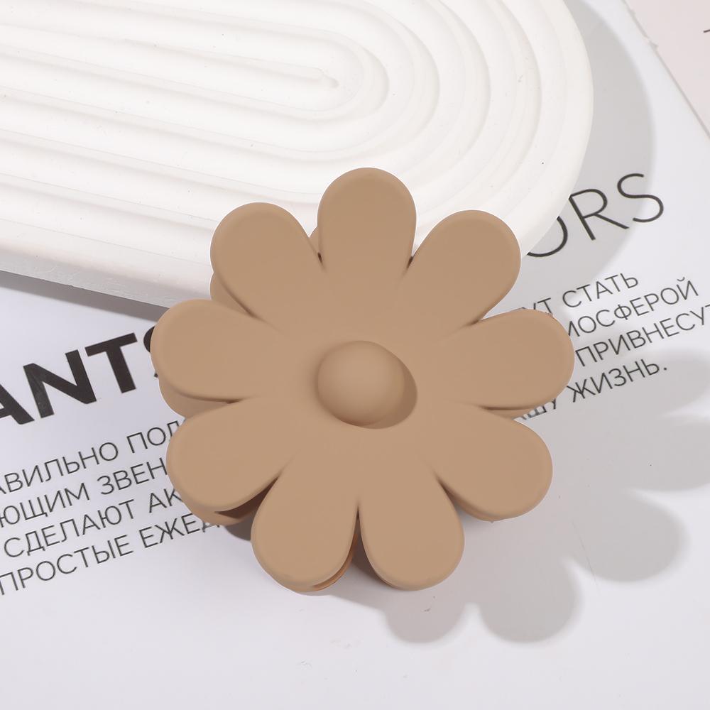 2023 New Chrysanthemum Matt Flower Plastic Hair Claw Clips Large Size for Women & Girls Thick Hair