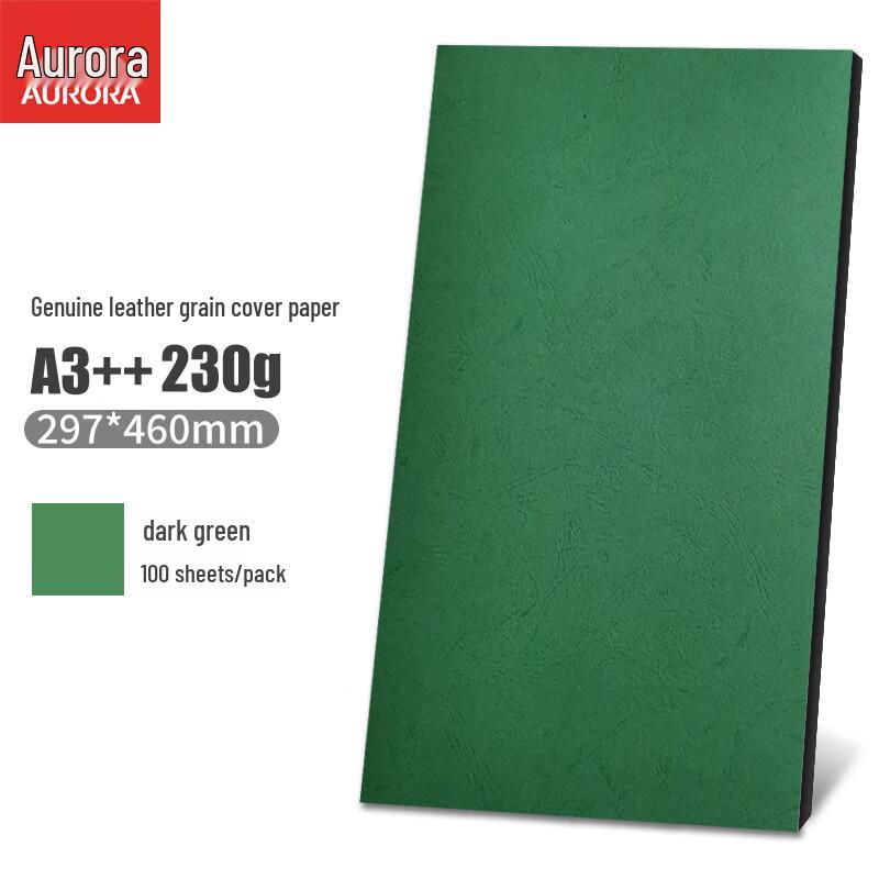 AURORA Genuine Leather Texture Cover Paper, 100 Sheets CN plug (adapter included)