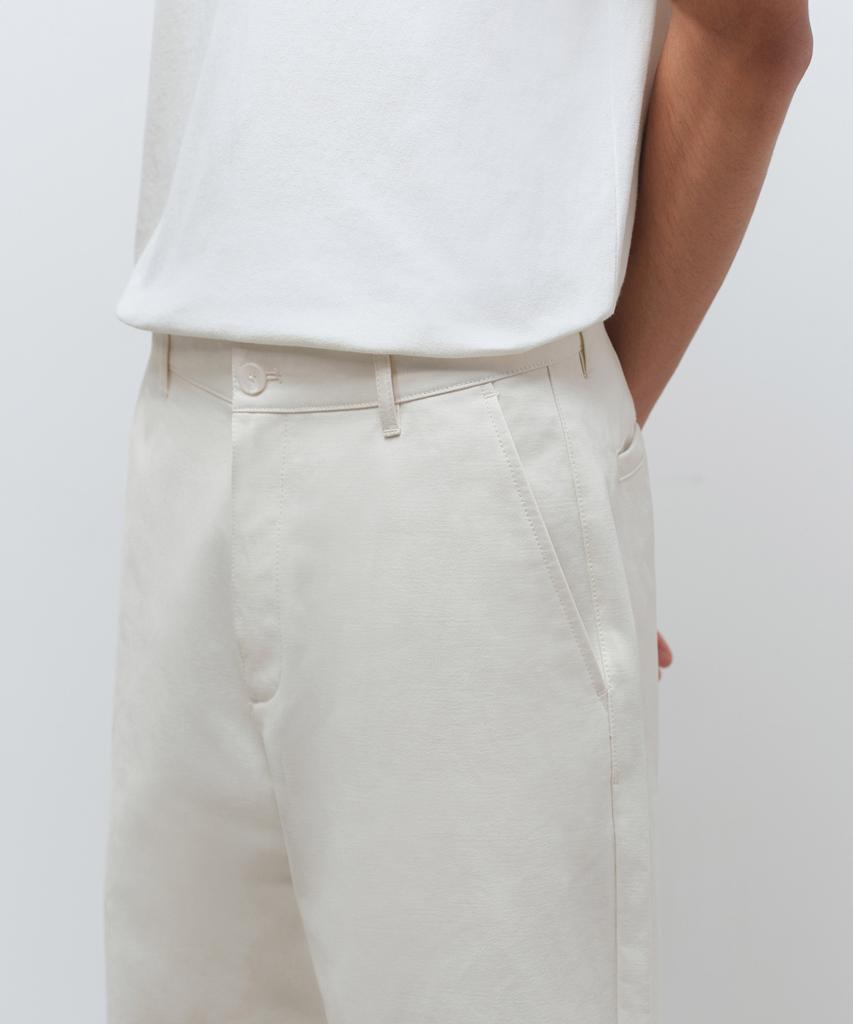 MUSINSA STANDARD Brushed Regular Fit Chino Pants [Cream]
