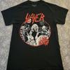 Slayer Live Undead группа рок короткий рукав классический черный цвет футболка KV36853 Унисекс футболка