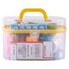 10pcs/box Large Sewing Box Threader Needle Tape Measure Scissor Thimble Kit Tool