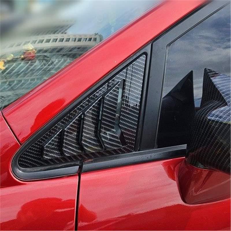 Ниссан Тиида 05-10 Передние треугольные жалюзи на окна - Внешняя модификация в стиле Mustang