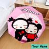 Custom Name Heartfelt Pucca Love Umbrella, Foldable Umbrella Suitable for Outdoor Shopping Travel Sports, Exquisite Gift for Family