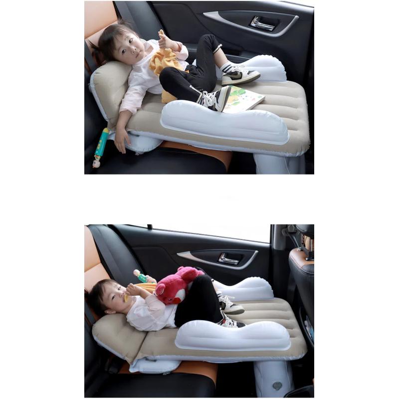 Надувная кровать для автомобиля, кровать для путешествий в самолете, портативная надувная кровать для высокоскоростных поездов, флокированный матрас из ПВХ