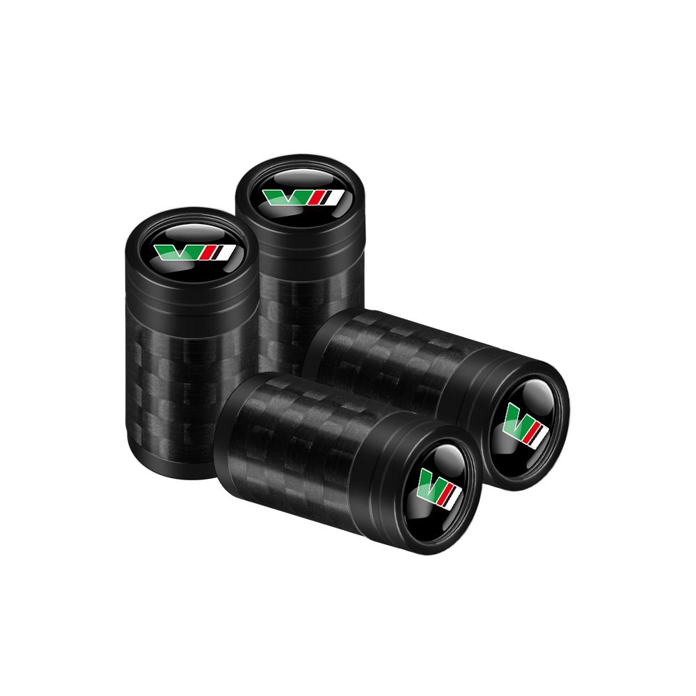 MPLP2 4Pcs Car Tire Valve Cap Carbon Fiber Tyre Wheel Air Stem Valve Cover for Skoda S VRS VII Octavia Rapid Fabia Superb Kodiaq Karop