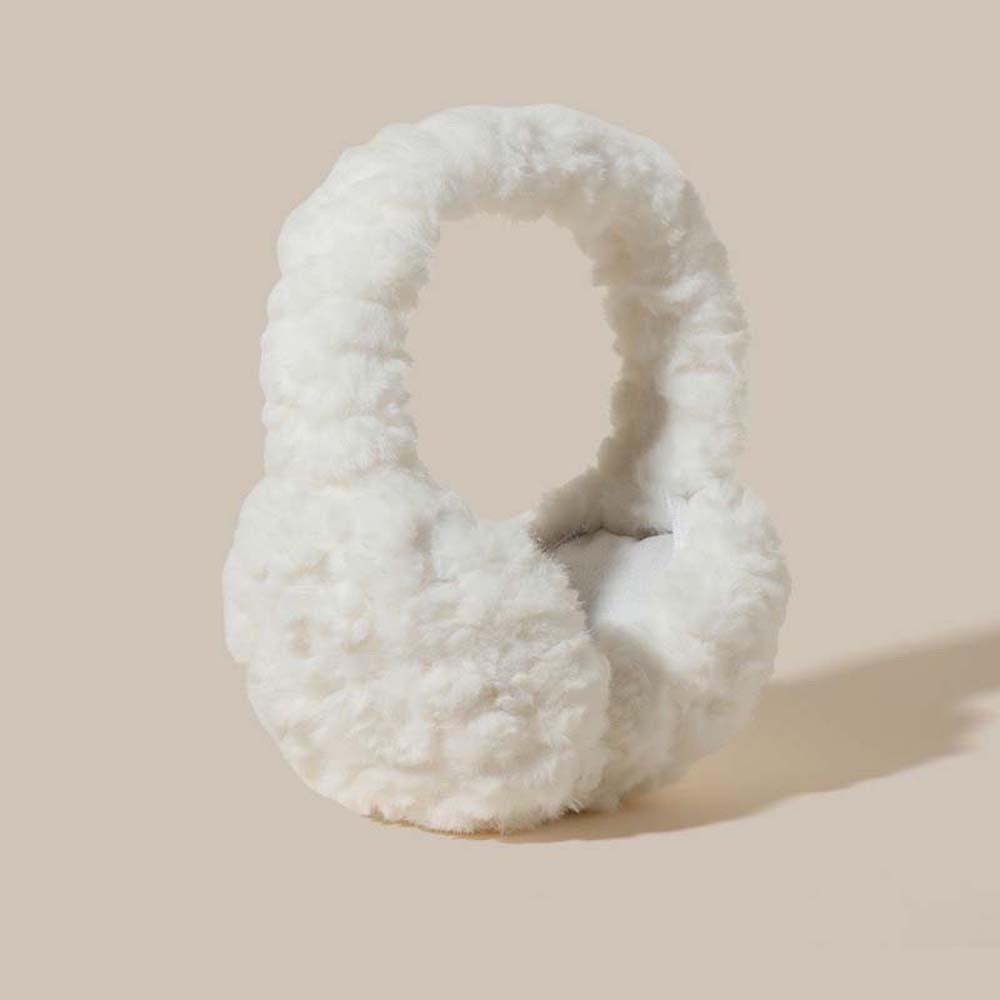 Плюшевые Складные Защитные Накладки для Ушей Ветрозащитные Зимние Утепленные Накладки на Уши Модные Однотонные Наушники Лыжные