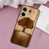 Дерево Цветок Бамбук Деревянный Чехол Для Xiaomi Redmi Note 13 Pro 14 12 11 10 9 11S 12S Redmi 15 14C 10C 12C 13C 15C Чехол