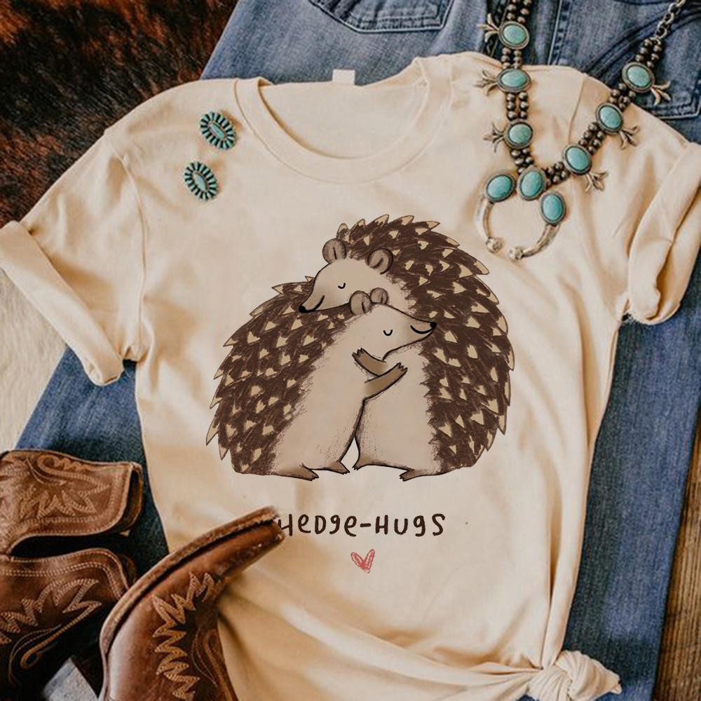 Hedgehog tshirt Women comic streetwear summer t shirt feUnisex comic 2000s designer clothes