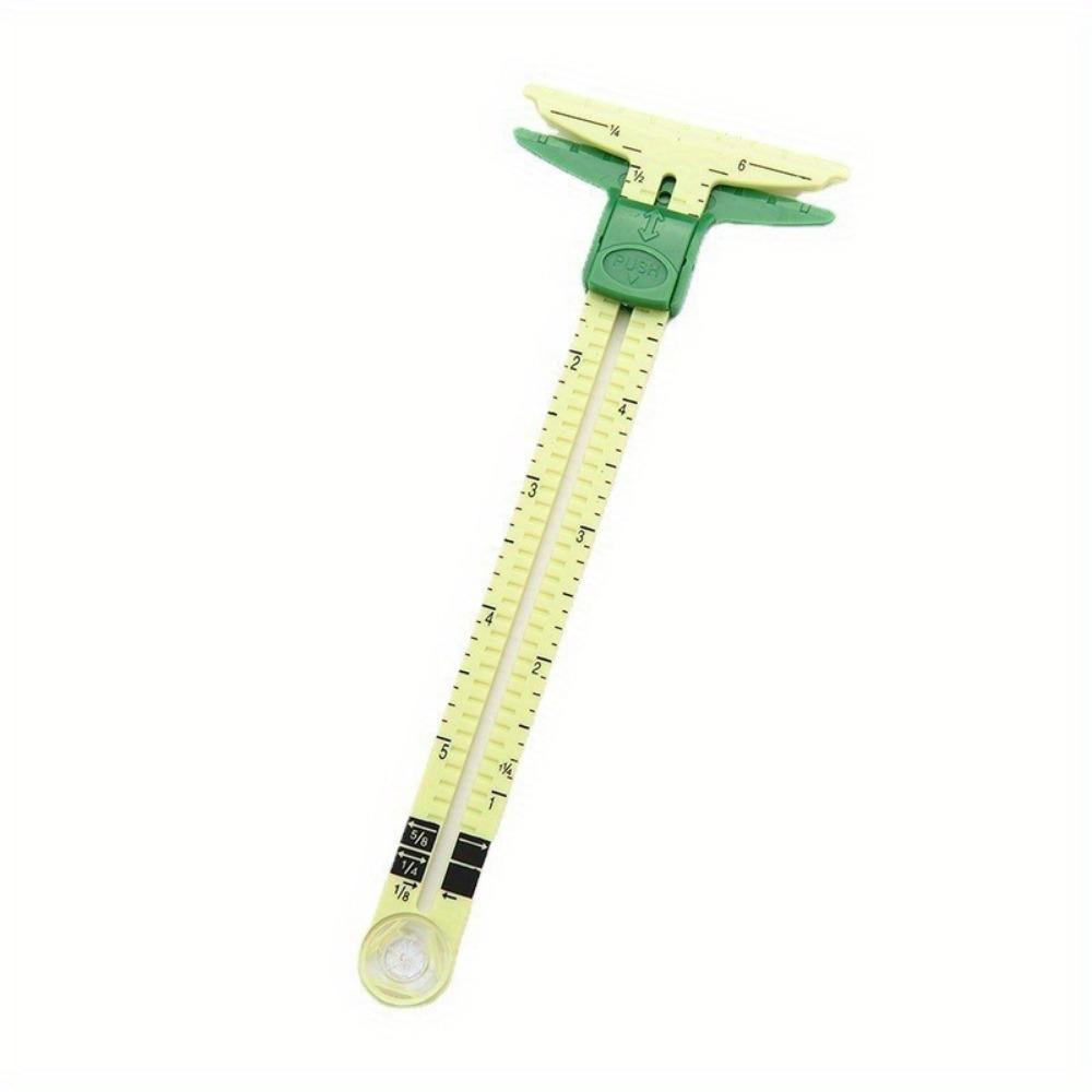 5-in-1 Quilting Ruler Quilting Tools Ruler Tailor's Ruler Slide Gauge Measuring Sewing Tools Quilting Tools Ruler Tailor's Ruler Tool Accessories