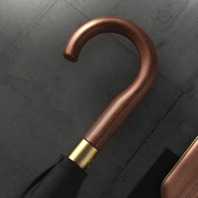 Роскошный длинный зонт 16 К, мужской ветрозащитный деревянный автоматический зонт от дождя, женский сильный большой зонт от солнца, зонтик для гольфа на открытом воздухе