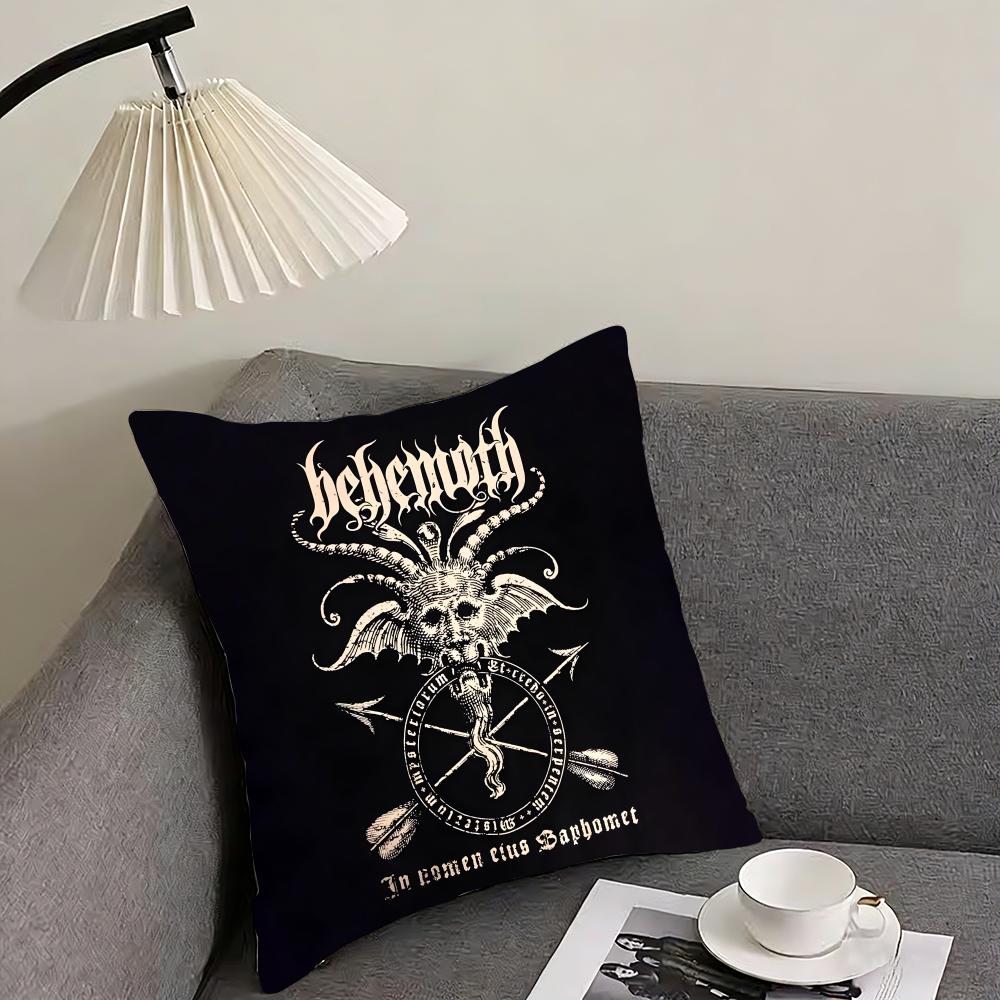 BBEHEMOTH Band Cushion Cover Pillowcase Ultra Soft Skin Friendly Fabric Cloud Like Comfort Concealed Zipper