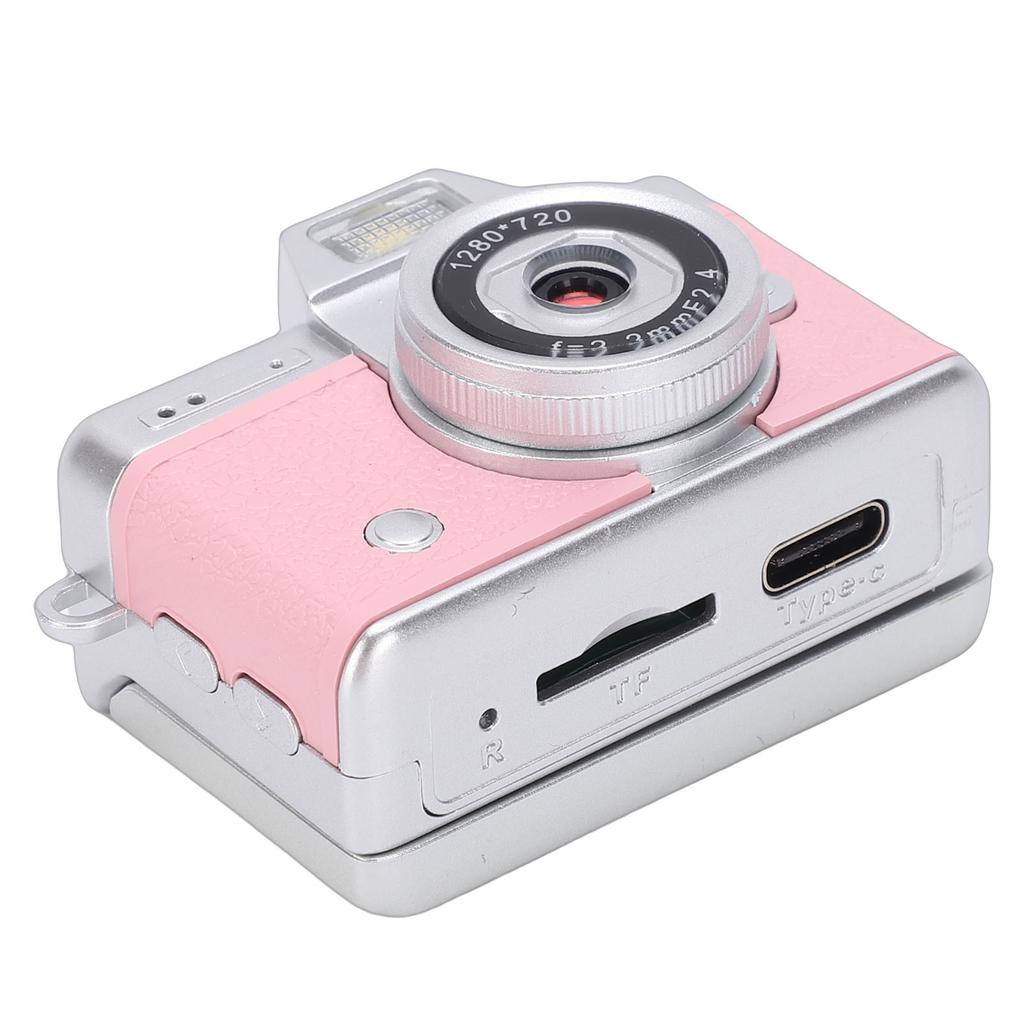 Palm Size Camera with Wide Angle Lens 1.47 Inch 180 degrees Screen 1080P Re able Retro Camera for Campus Cycling Pets