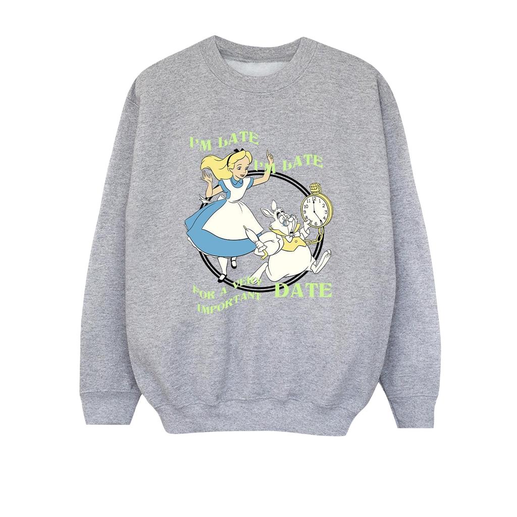 Disney Boys Alice In Wonderland I´m Late Sweatshirt