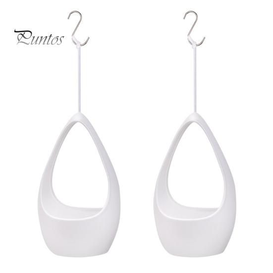 Подвесной цветочный горшок в форме капли с дренажным отверстием, подвесная корзина для растений с металлическим крючком для внутреннего и наружного декора сада