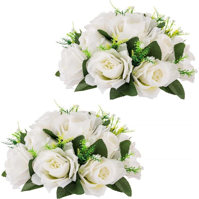 Simulation Flower Wedding Series Guide Ornament Dining Table Fake Flower Living Room Hotel Turntable Middle Desktop Decoration Flower