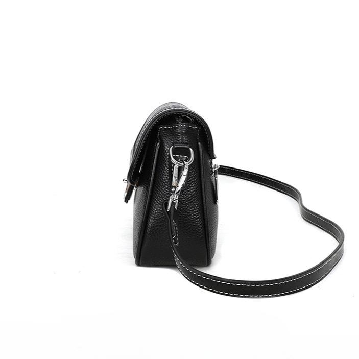 Bag Women's Fashionable Versatile Leather Bag New High-end Shoulder Oblique Span Bag Simple Foreign Texture Trendy Bag
