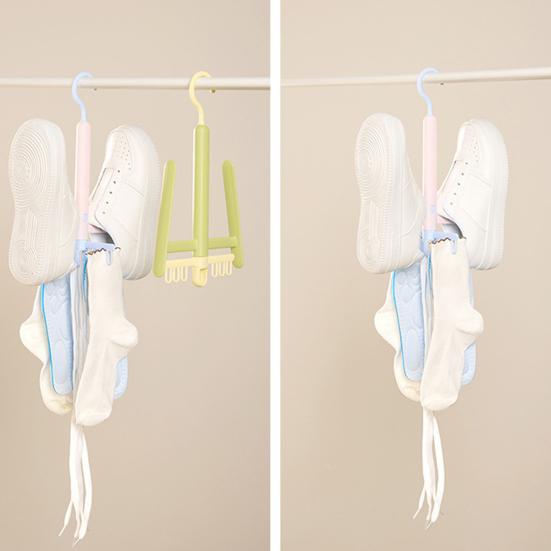 Сушилка для обуви Yousheng с вращающимся на 360 градусов крючком, прочная несущая ветрозащитная стелька, вешалка для одежды