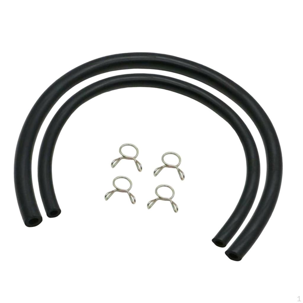 2x Fuel Tank Gas Line Hoses with 4Pcs Clips for 125cc 150cc Motorcycle