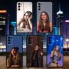 Чехол для телефона Tini Stoessel Singer для Samsung S25, S24, S21, S22, S23, S30, Ultra, S20, Plus, Fe, Lite, Note, 10, Черный чехол