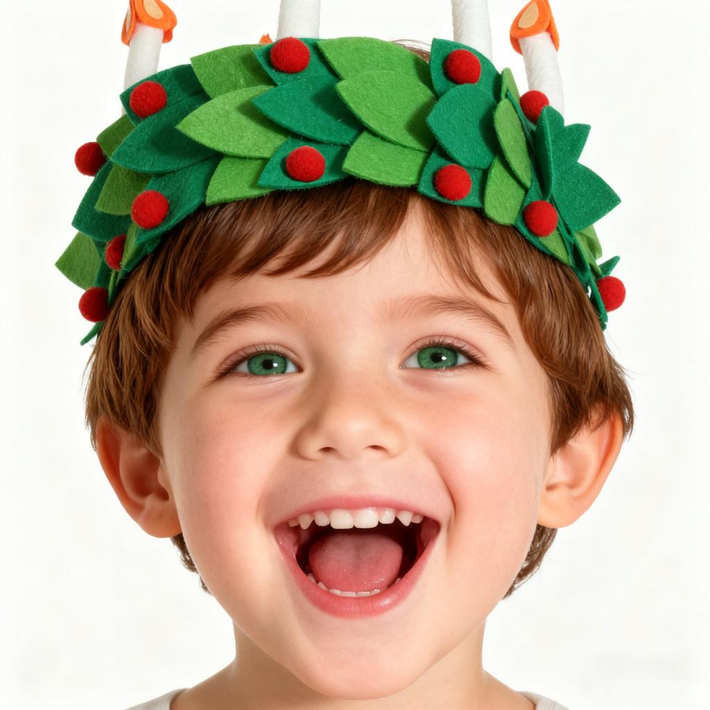 Christmas Party Headwear Decorative Santa Hat Creative Shape Christmas Dress