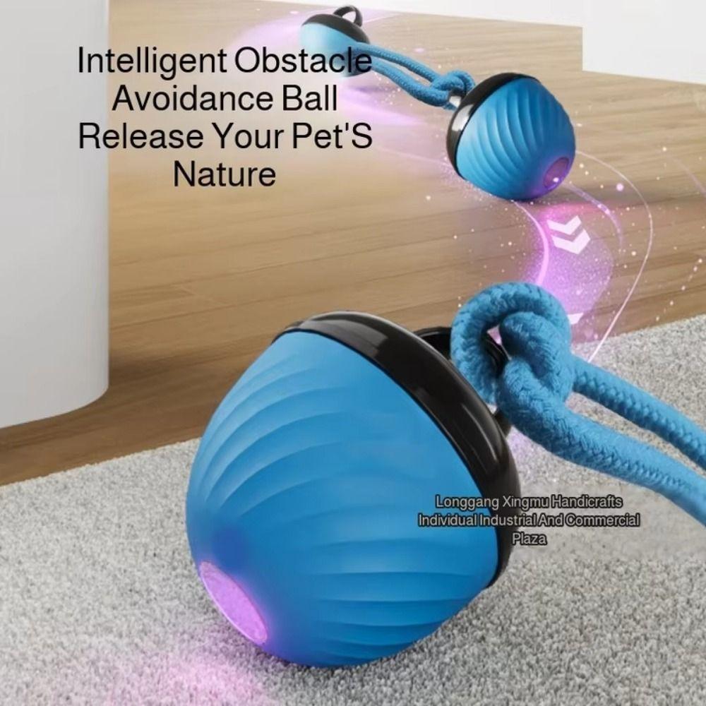 3 Modes Intelligent Dog Toy Ball Imitation Mouse Automatic Moving Bouncing Ball  Pet Training Tool