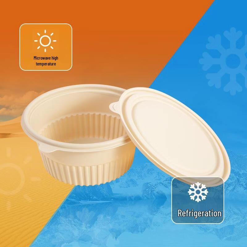 Eco-Friendly Divided Corn Starch Lunch Box